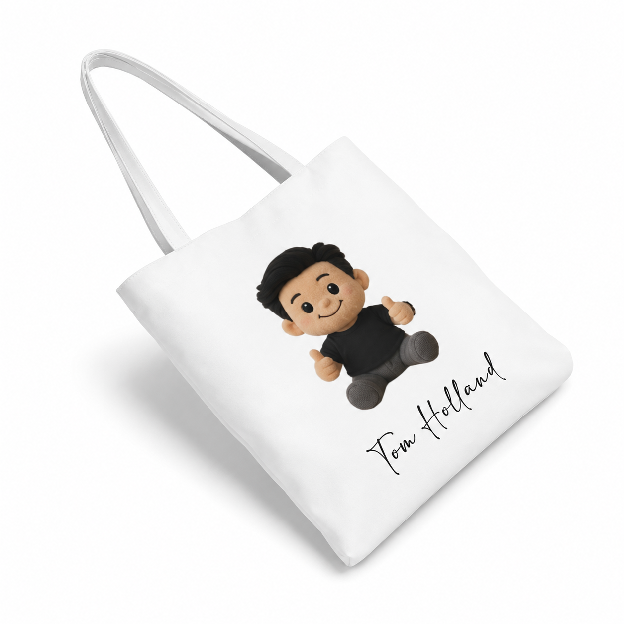 Personalised character tote bag example